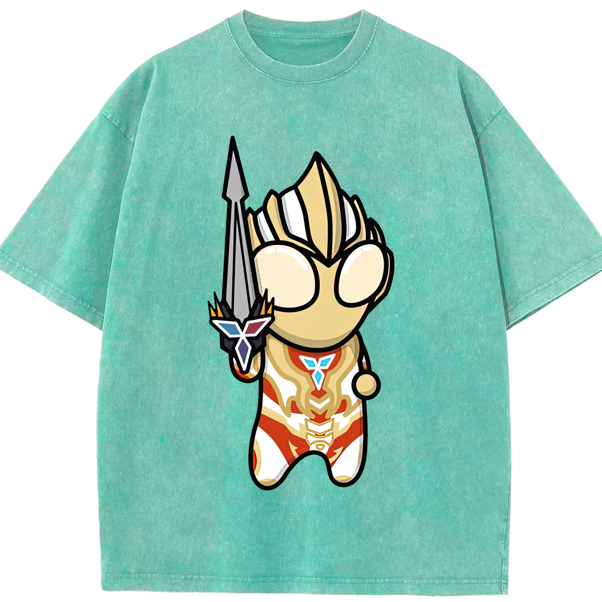 （画像用） ウルトラマン Ultraman 綿100% ヴィンテージ風 半袖Tシャツ（フロントプリント）